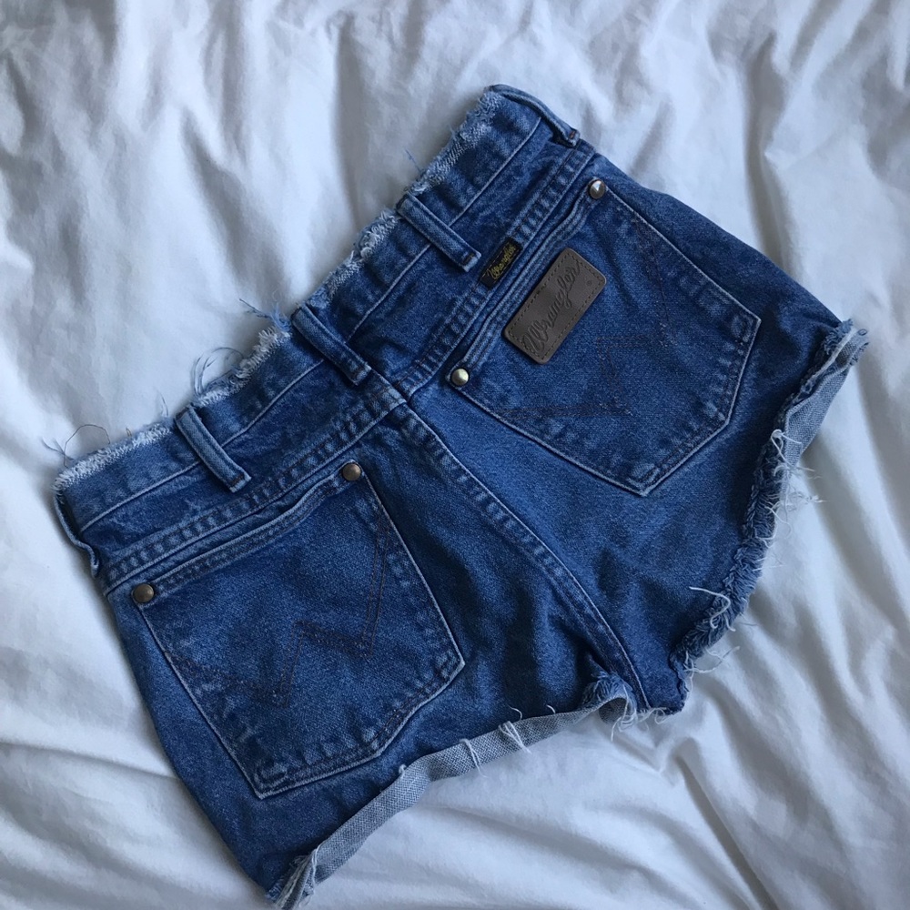 Wrangler High Waisted Denim Shorts